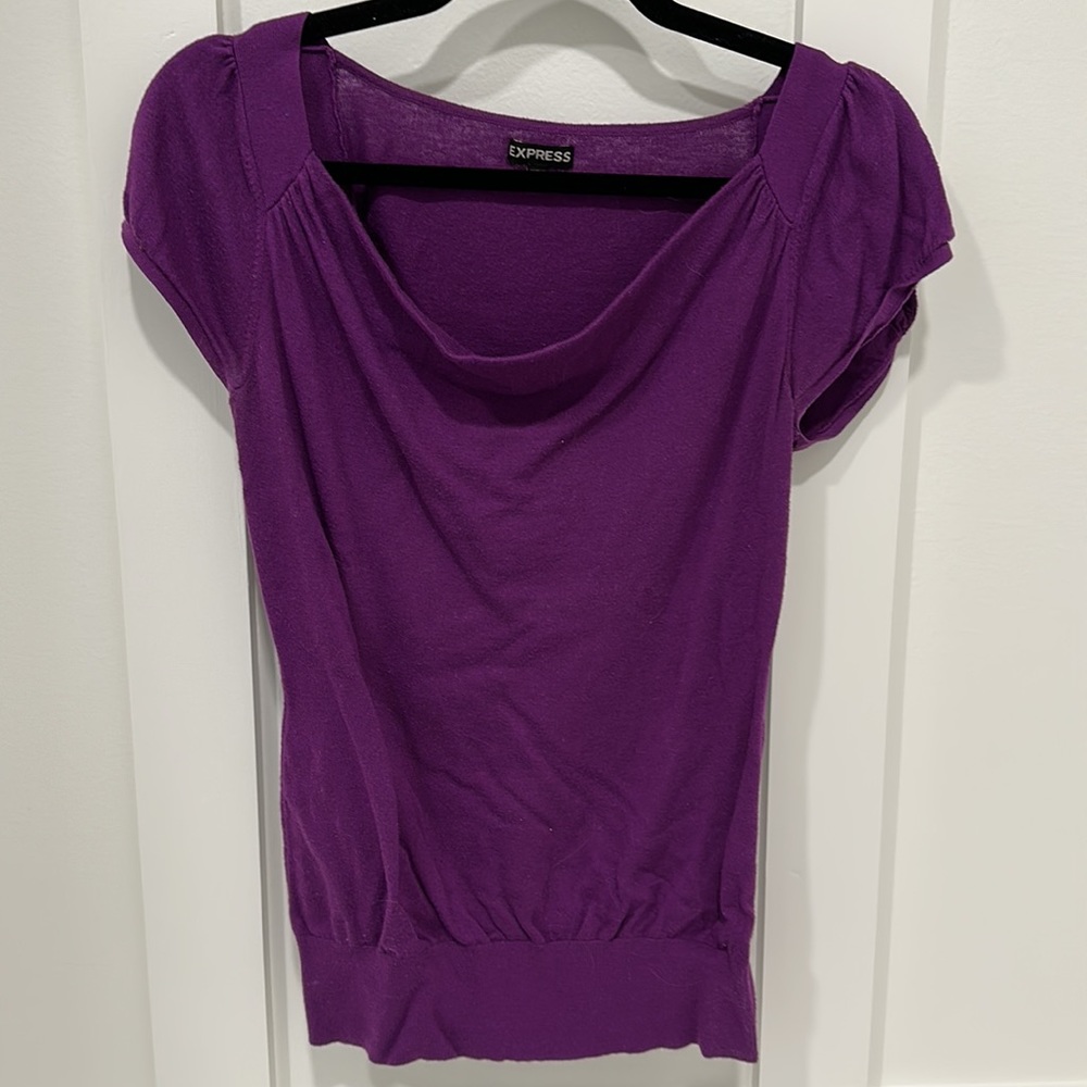 Express short sleeve sweater